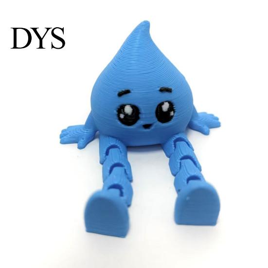 Портативное настольное украшение, фигурка Погодного гнома, 3D-печатная серия с подвижными частями, настольная игрушка, миниатюрные модные украшения, креативный коллекционный декор