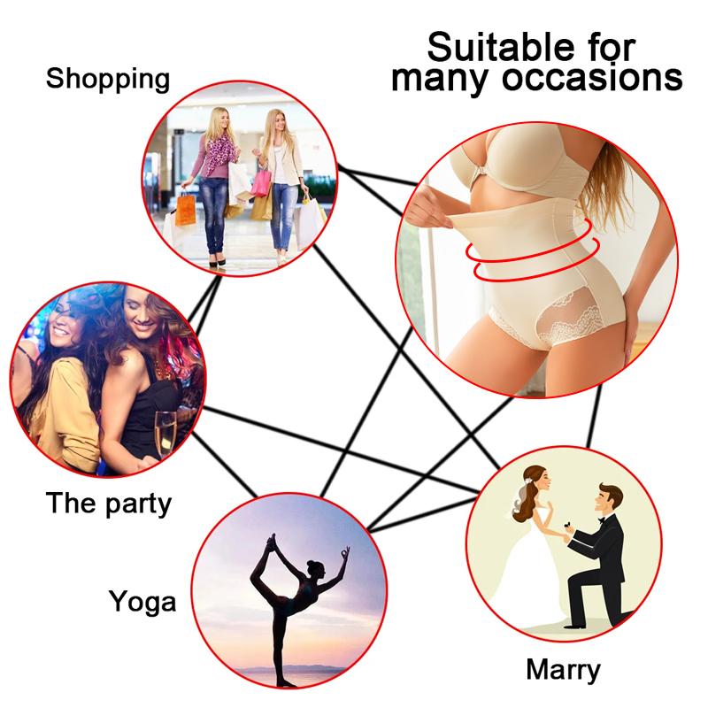 1 шт. бесшовные утягивающие трусики для женщин с цветочным кружевом нижнее белье с высокой талией утягивающие трусы для попы утягивающие трусы для коррекции живота S-3XL