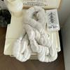 High Quality Rex Rabbit Fur Scarf Winter Muffler and Scarf Combo for Women Warm Breathable Fashion High-End Product