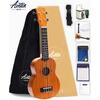 Aostin UMI-1 Soprano Ukulele, Mahogany (8-piece Set Including Warranty, Tuner, Instruction Booklet)