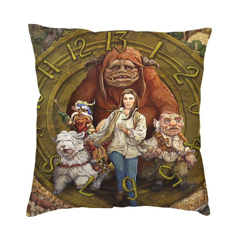 Labyrinth Movie Cushion Cover x Soft Horror Adventure Movie Throw Pillow Case for Sofa Car Square Pillowcase Decoration