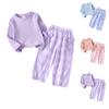 Kids Casual Long-Sleeve Set, Comfortable Daily Wear Outfits
