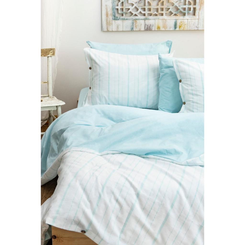 Комплект двойных пододеяльников Harmony Hues, окрашенный в пряже натурального цвета (эластичный лист)