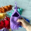 1Pc Bag Decoration Fashion Wall Storage Bag Manual Birthday Present Practical Car Hanging Knitted Hanging Basket