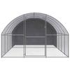 Poulailler d'extérieur - MAISON EXCLUSIVE - 3x4x2 m - Acier galvanisé - Toit polyéthylène - Grillage