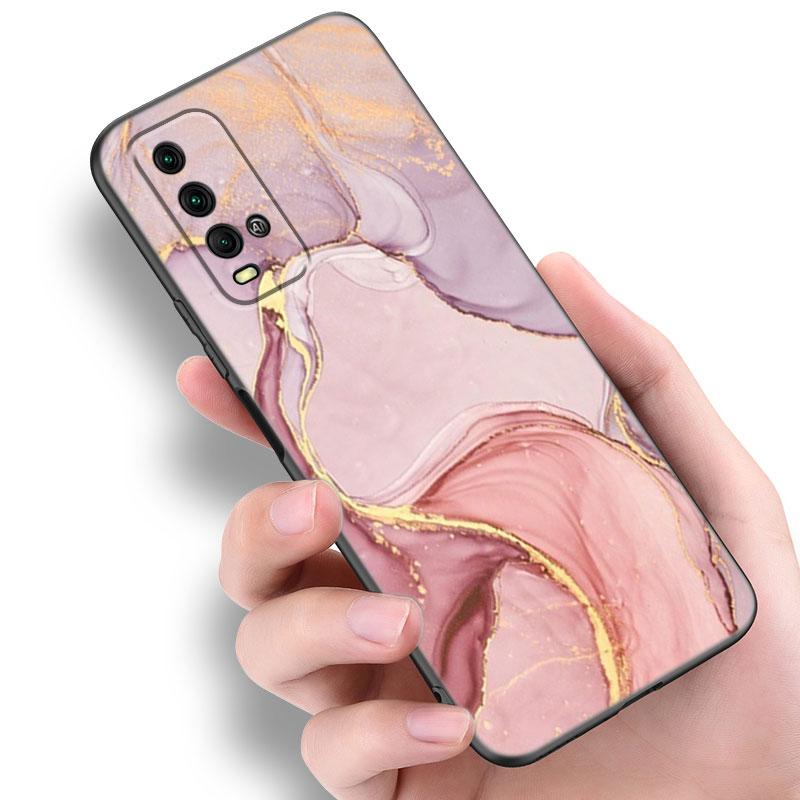 Винтажный цветной мраморный чехол для телефона Xiaomi Redmi Note 5 6 9T K20 K40 K50 Pro 7A 8A 9A 9C 9i 10A 10C A1 S2 Мягкий черный чехол из ТПУ