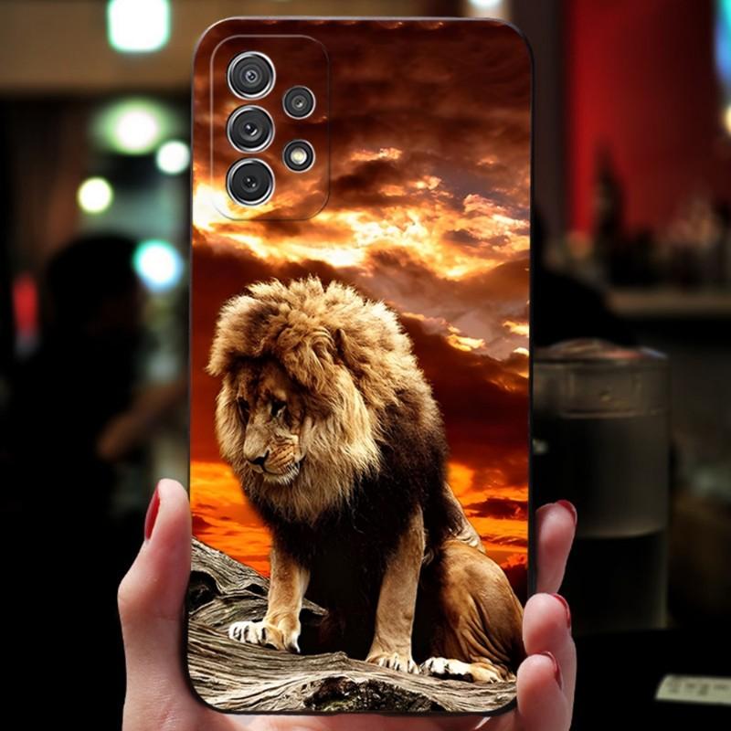 Чехол для телефона с изображением льва для Samsung Note Galaxy 8 9 20 10 Pro Plus Ultra M20 M31 M40 M10 J7 J6 Prime, задняя крышка