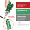 Damaly,8-in-1 Wire Stripper & Twister with Voltage Tester - Peacock Green High-Carbon Steel Multi-Tool for Electricians