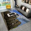 Car Tractor Series Pattern Truck Area Rug,Carpet Rug for Home Living Room Bedroom Sofa Doormat Decor,kids Non-slip Floor Mat 3D