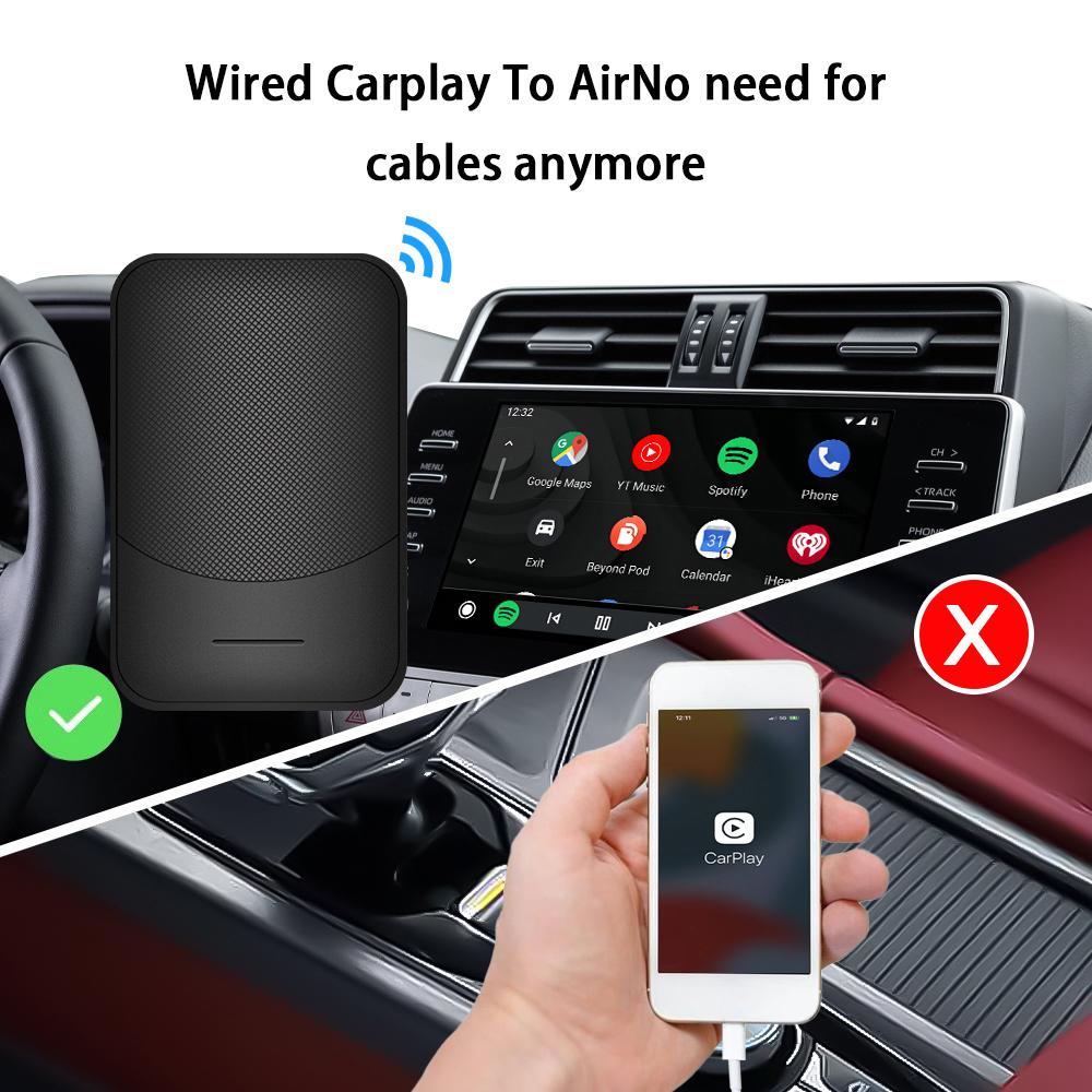Проводной беспроводной CarPlay Box Автомобильный проводной беспроводной адаптер CarPlay Универсальный автомобильный PlugAndPlay