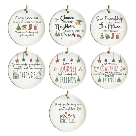Neighbors Christmas Ornament Thank You Gift for Good Neighbors Welcome To