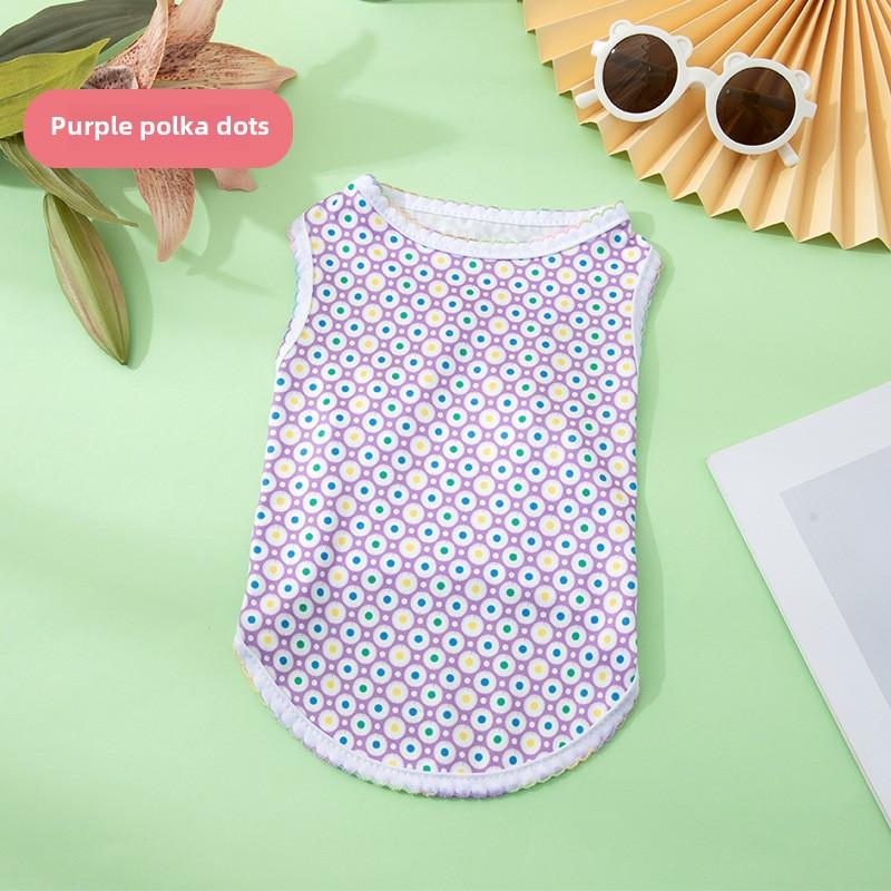 Летний жилет для домашних животных, одежда для щенков, собак и кошек