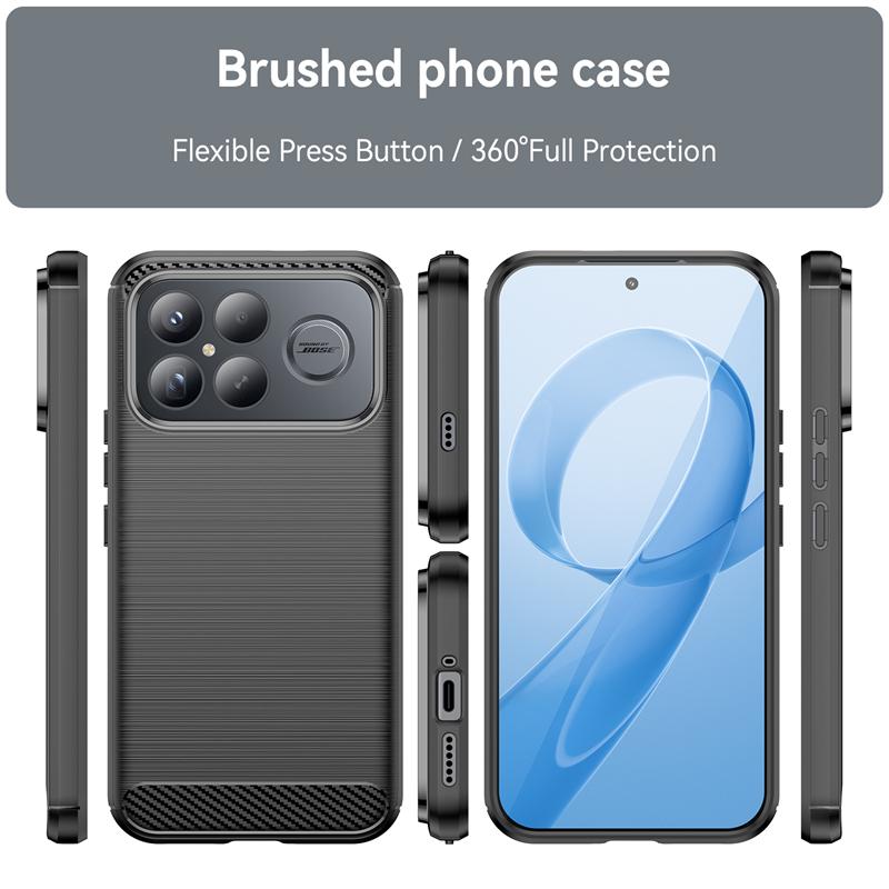 For Cover Xiaomi Redmi K90 Pro Max Case Redmi K90 Pro Max Anti-knock Silicone Carbon Fiber Back Case For Redmi K90 Pro Max Case