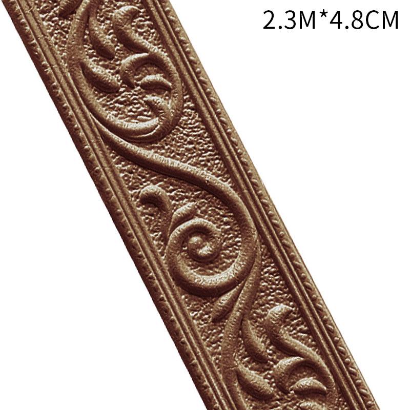 3D линия отделки стены, плинтус, бордюр, обои, стикер на стену, самоклеящийся водонепроницаемый плинтус для украшения дома