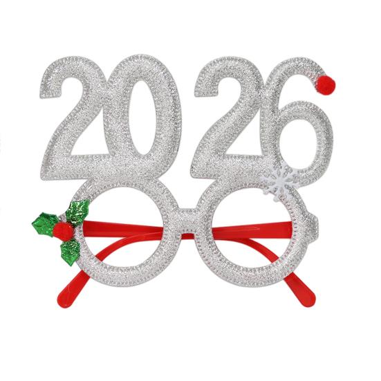 2026 New Year Eve Glasses Christmas Party Photo Props for Adults Kids