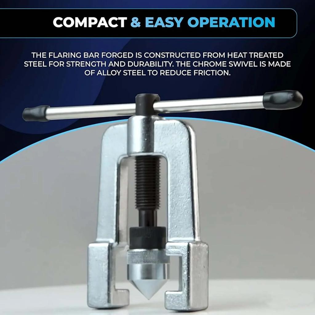 Набор для развальцовки 1/8"-3/4" с 2 стержнями, 5 коваными адаптерами, 7 размерами трубок Для удлиненной тормозной магистрали, холодильного оборудования