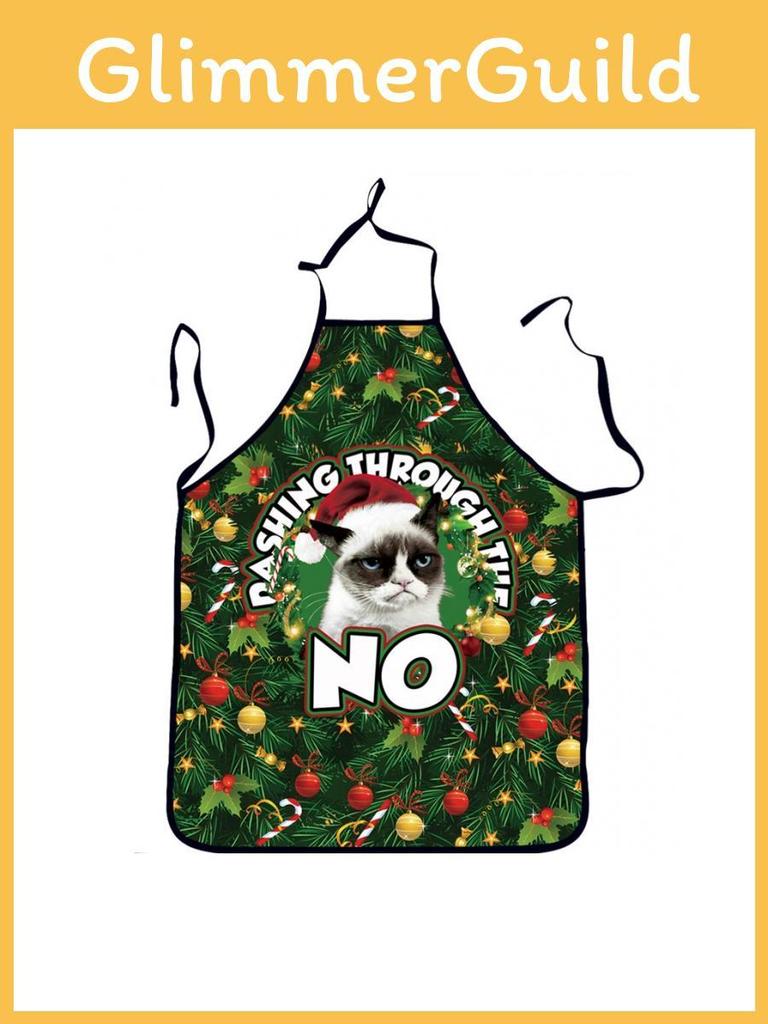 Waterproof Christmas Cartoon Apron Home Cooking Party Activities Supplie Kitchen