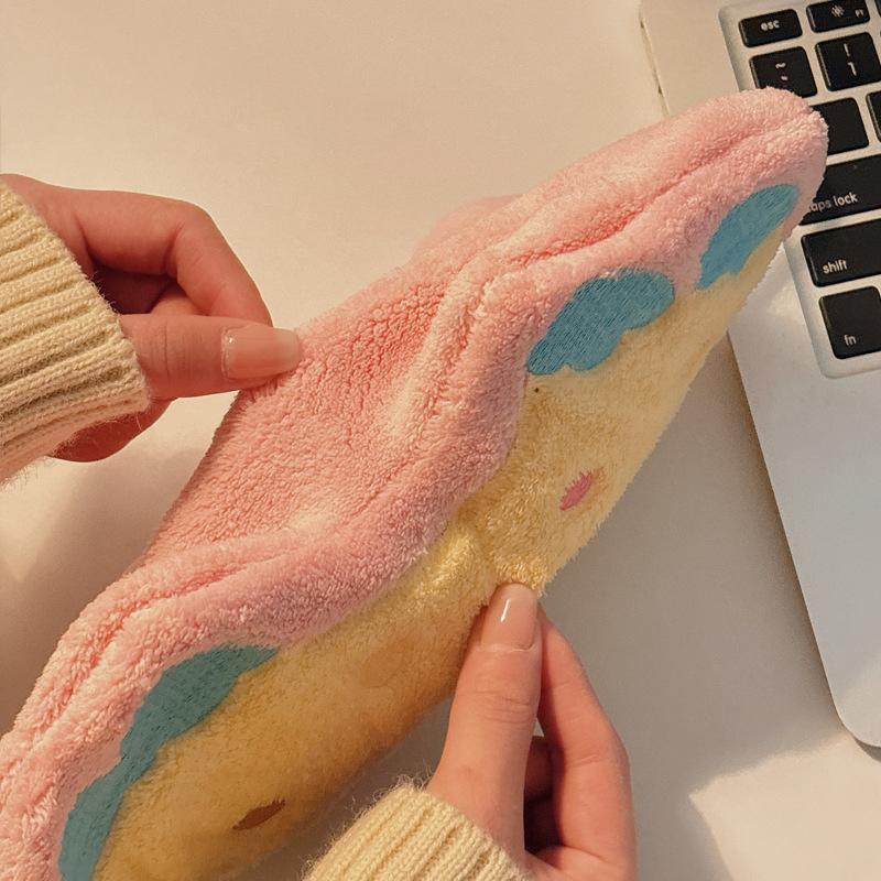 Впитывающее полотенце для рук для ванной комнаты Кавайный утолщенный носовой платок Настенное полотенце для рук Кухонное полотенце для рук Декор комнаты