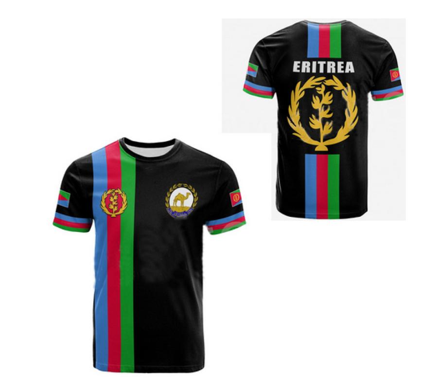 2023 Tessffel Africa Country Eritrea Lion Colorful Retro 3DPrint Men/Women Summer Casual Funny Short Sleeves T-Shirts Streetwear