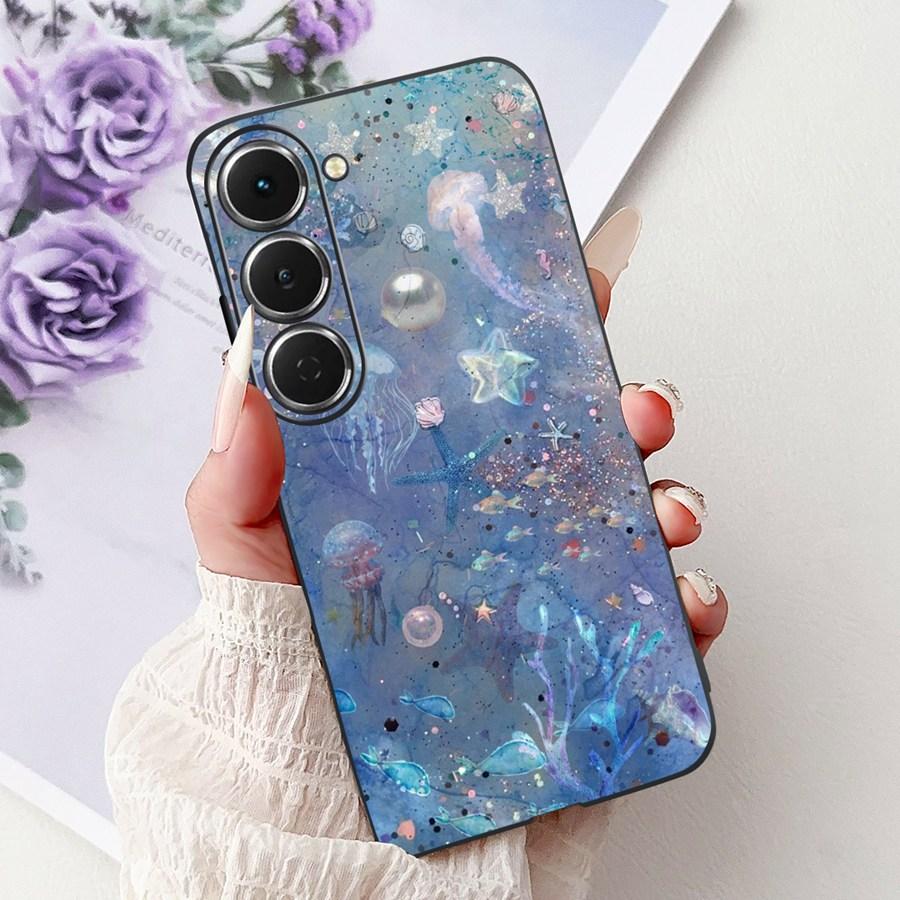 Чехол для Tecno Spark 40 Pro Plus Мультяшный Рисованный Ударопрочный Мягкий Силикон ТПУ Задняя Крышка для Tecno Spark40Pro 40Pro+ Funda