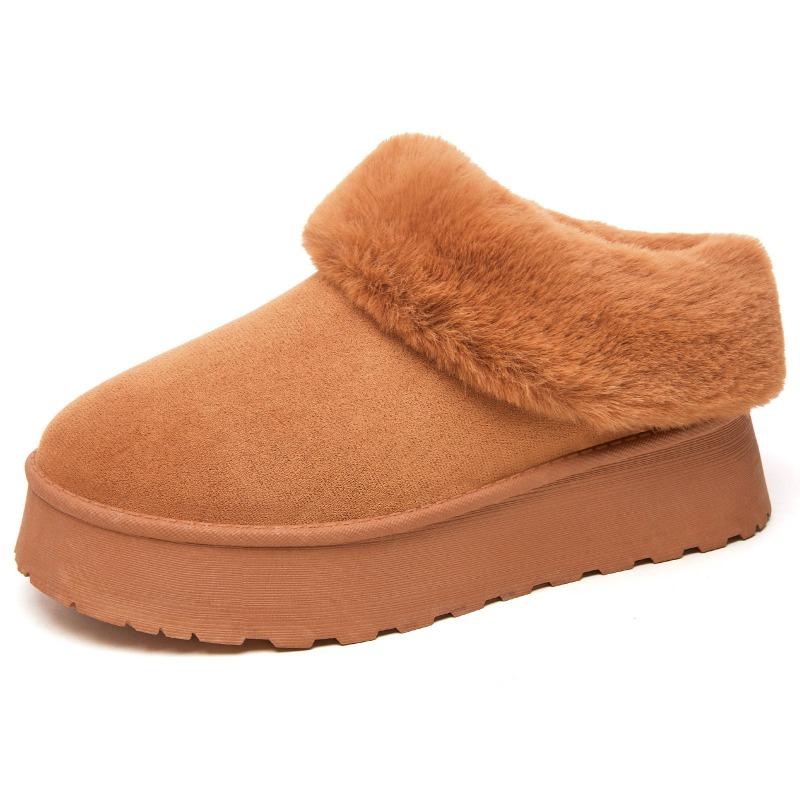 Snow Boots Women's New Velvet Thickened Short Boots Fashion Versatile Cotton Boots Soft-soled Boots Children's Cold-proof Warm Cotton Shoes