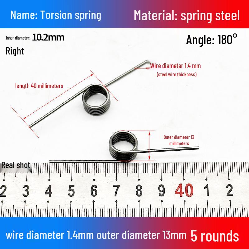 Torsion Spring Steel 0.3-3.0 for 90/180° Clip Trash Can