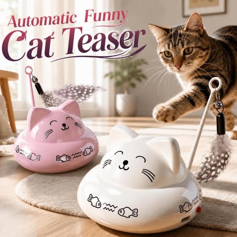 Universal Wheels Electric Cat Teaser Rechargeable Interactive Cat Toy New Automatic Cat Toy Indoor