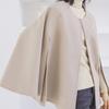 Весна Осень Новый Стиль Японский Стиль Куртка Круглый Вырез Свободный Крой Мантия Однотонный Топ Плюс Размер Стильное Женское Пальто