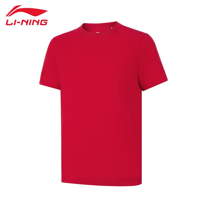 Li-Ning Мужская футболка 2026 года с круглым вырезом и коротким рукавом