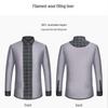 FIRS Men's Thermal Wool-Blend Brushed Shirt