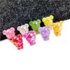 Home Party Supplies DIY Earrings Necklace Fashion Stereo Panda Beads UV Phantom Color Back Hole Handmade Accessories Jewelry Material 5pcs