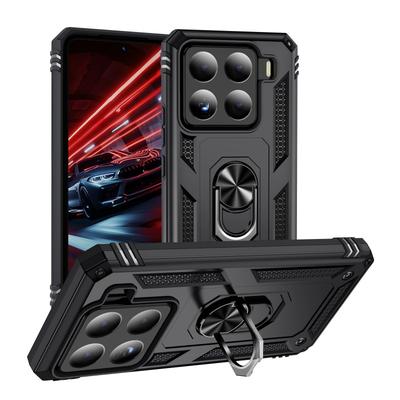 Противоударный бронированный бампер для Xiaomi 15 Pro Mi 15 5G Xiaomi15 Mi15 15Pro Чехол с кольцом-подставкой и магнитным держателем для автомобиля