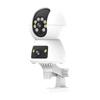2-мегапиксельный (1080P) * 2, облачное хранилище, голосовая связь, комбинация двух объективов купольной камеры и камеры типа "пуля", поддерживает отслеживание человека