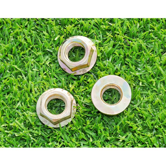 Spindle Blade Nuts Of Hex Flanged, 5/8"-18 Thread.Replaces 712-0417, 753-05549, 912-0417A For Cub Cadet,Zero Turn Mower RZT50, MTD, White, Toro, Troy