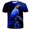 Футболка с изображением животного Феникса, 3D-цифровая печать, круглый вырез, модные футболки с коротким рукавом для мужчин