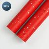 Корейский цветочный набор DIY оберточной бумаги - 5 листов, 6 цветов, золотые/серебряные блестки, водонепроницаемая для букетов и подарков