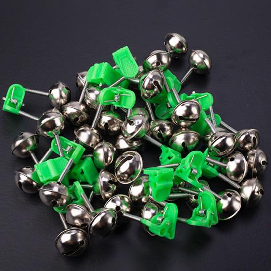 10Pcs Fishing Bite Alarms High Sensitivity Loud Sound Universal Simple Installation Fishing Rod Bells Fish Bites Indicators