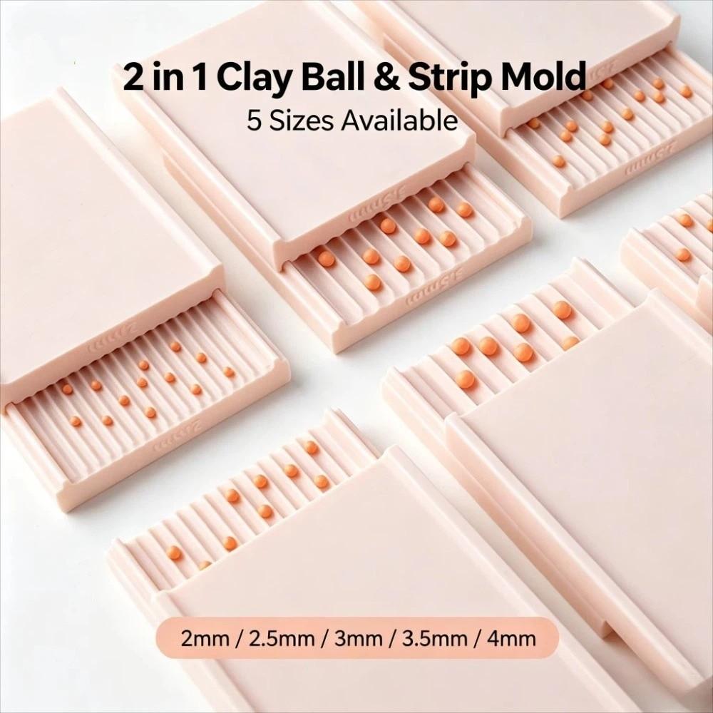 3D Printed Polymer Clay Bead Roller 2-4mm Clay Bead Making Plate Clay Sphere Shaper Craft Supplies