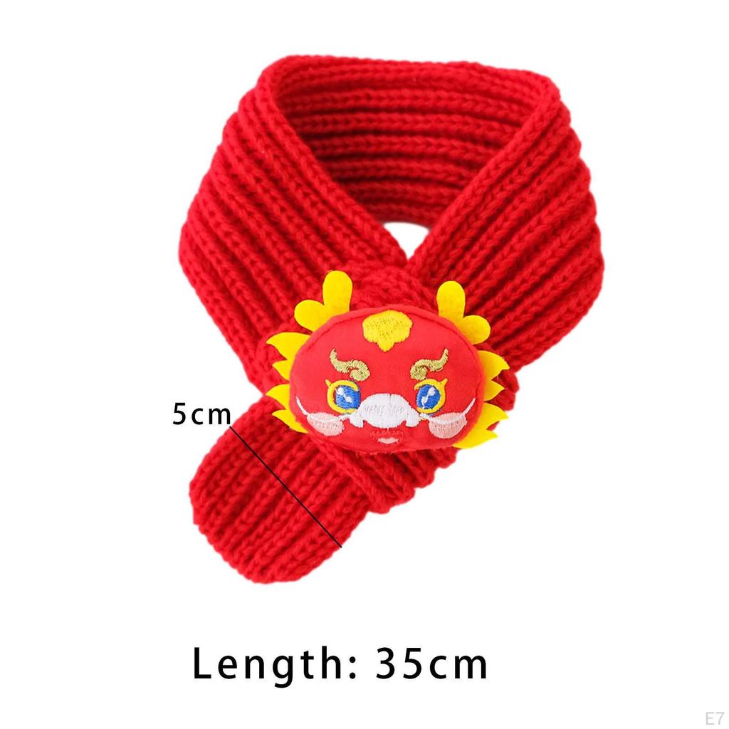 Вязаный шарф для кошек, аксессуары на год питомца, моющиеся, утеплитель для шеи для щенков