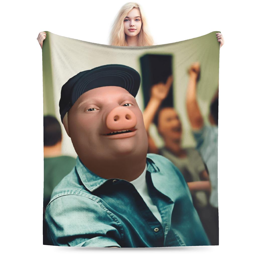 Мягкое теплое одеяло Детское для путешествий в самолете John Pork Is Calling Плед Фланелевое покрывало для дивана кресла Новинка Диван-кровать