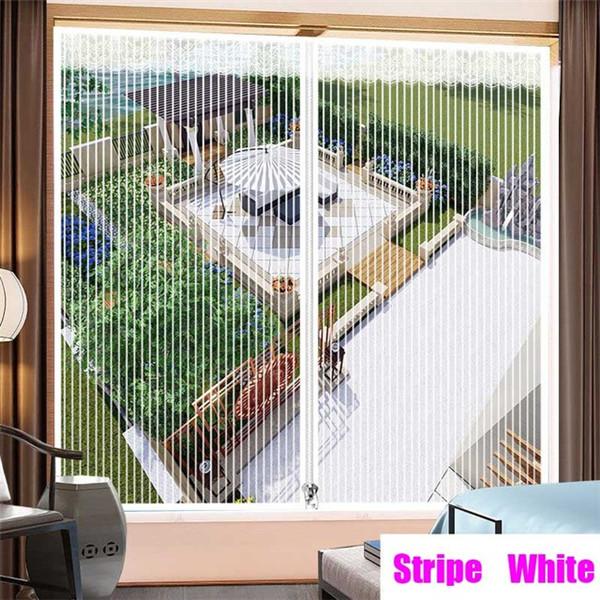 Summer Mosquito Screens Net Self-adhesive Window Screen Door Curtain Velcro Removable Household Decorative Curtain Zipper Opening