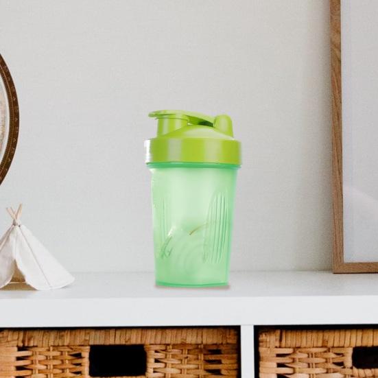 400 мл протеиновый шейкер с шариком для смешивания, герметичный дизайн, спортивный шейкер, легкая пластиковая бутылка-блендер