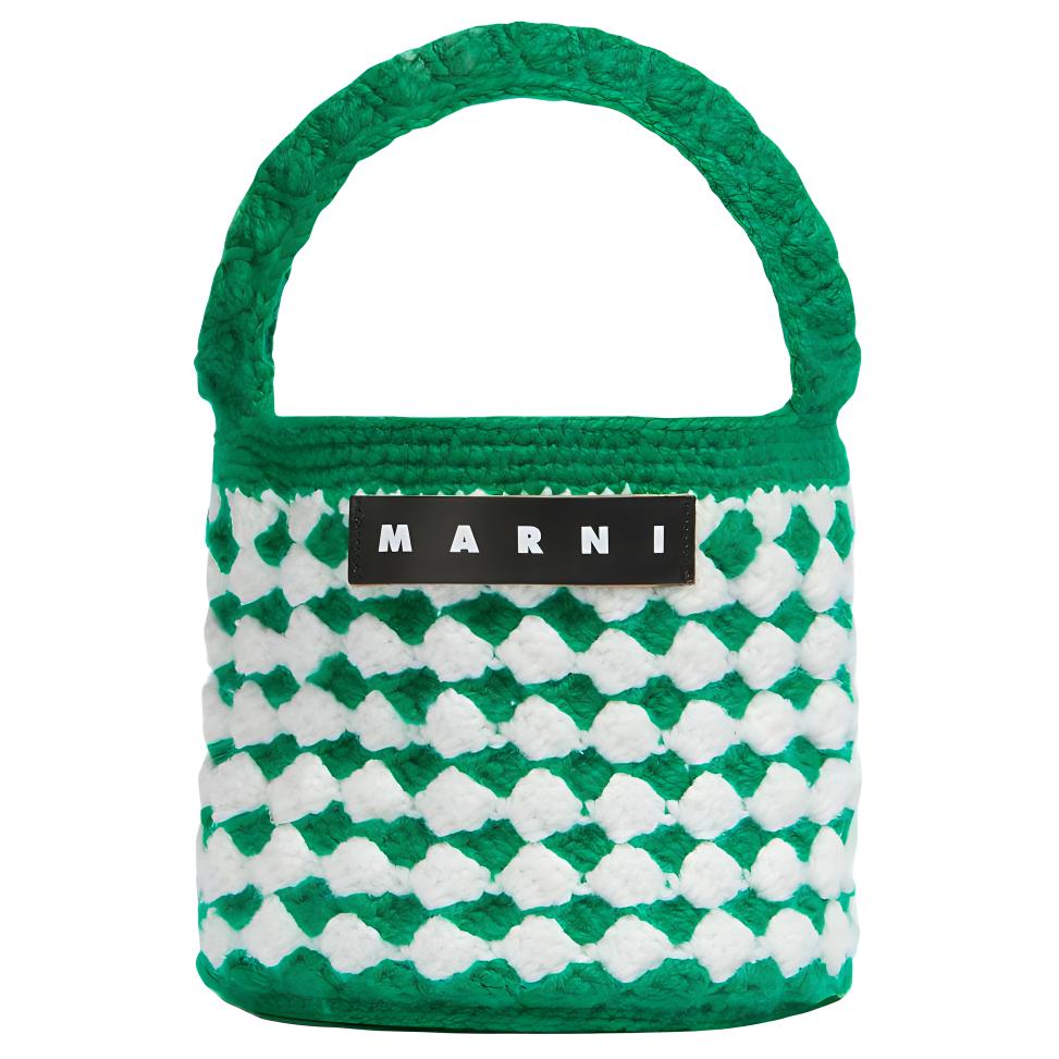 Marni Сумка-кроше Rosal Letter Patch Женские сумки Зеленый SHMH0202A0FW305STV30