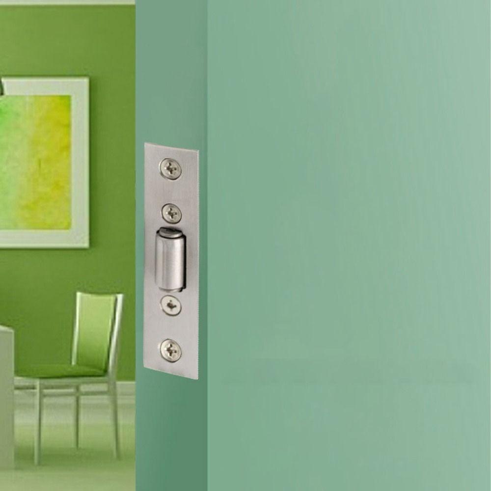 Stainless Steel Door Latches Hidden Cabinet Roller New Door Stops Cupboard Cabinet