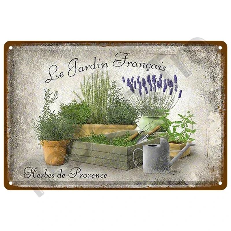 Vintage Gardening Metal Sign Retro Flower Sign Perfect for Outdoor Indoor Home Wall Decor and Farm Decoration
