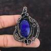 Lapis Lazuli Pendant Copper Wire Wrapped Pendant Handmade Jewelry Antique Pendant Gemstone Pendant Lapis Lazuli Copper Jewelry Gift For Her