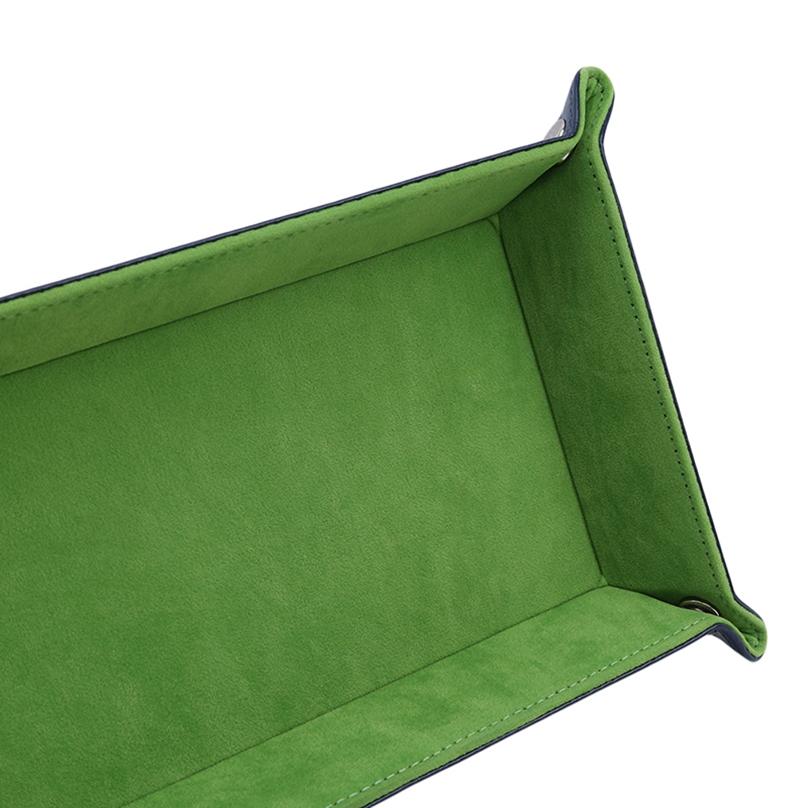 Dice Rolling Tray Pu Leather Collapsible Dice Tray Change Key Wallet Coin Box Tray