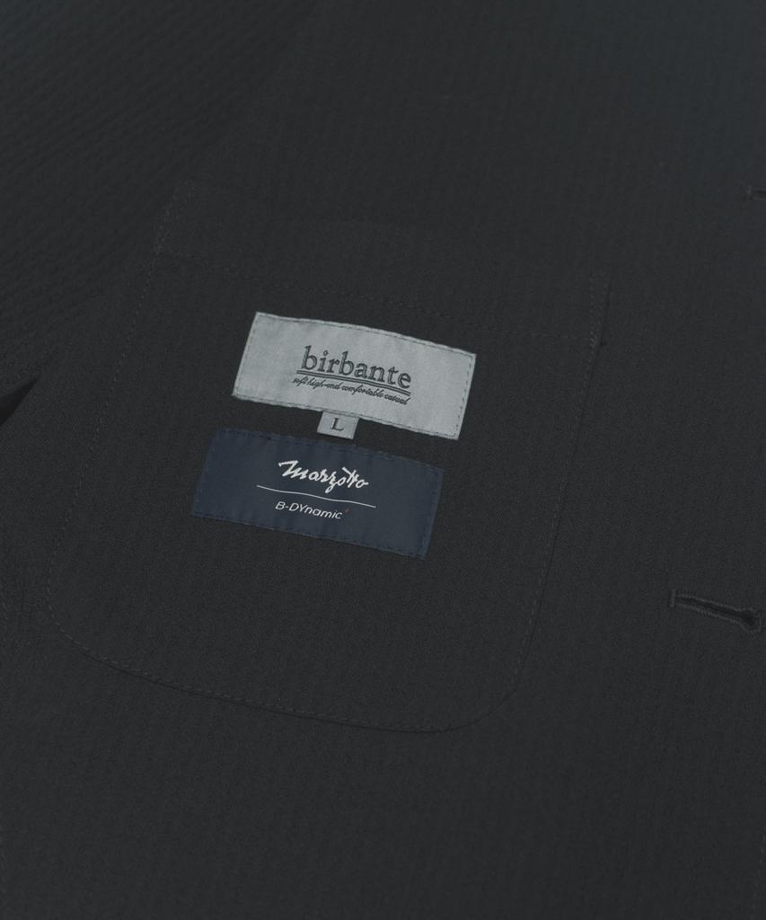 Birbante Slick Stand Collar Jacket - Black
