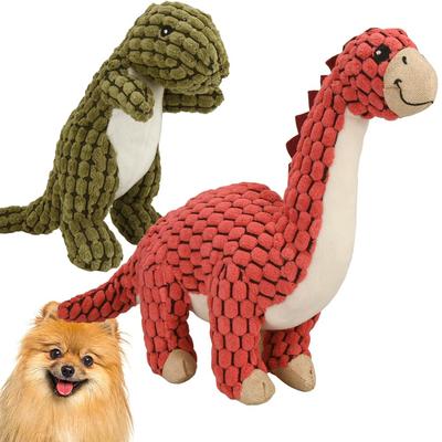 Pet Kenkodo Набор жевательных игрушек для собак из 2 штук для крупных жевательных собак, помогает чистить зубы, угощения, от плохого запаха и снимает стресс, игрушки, динозавр, (Маленькие собаки), Скрипы, Зубы, Дыхание,