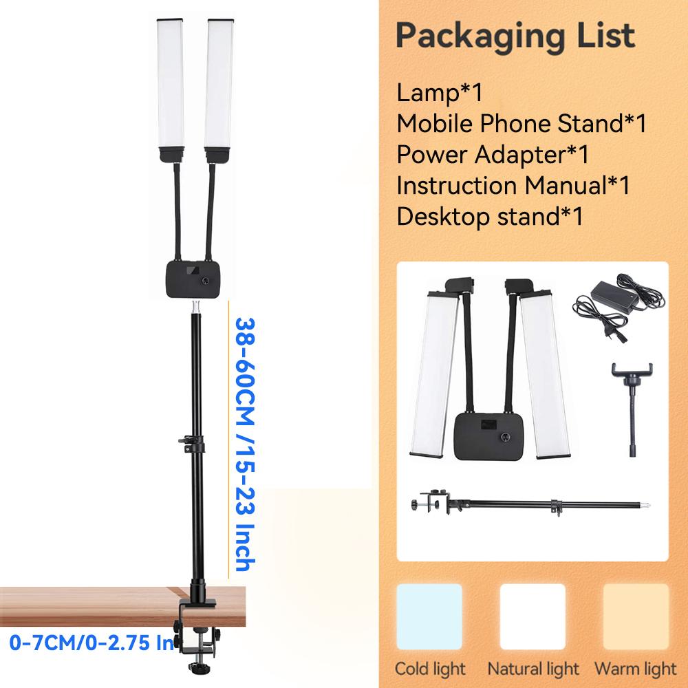 LED Video Light Lash Lamp with Tripod Phone Holder Floor Lamp Lash Light for Makeup Tattoo Photography Selfie Video Recording